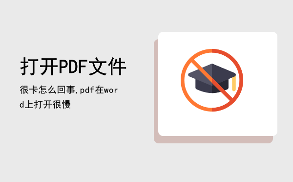 打开PDF文件很卡怎么回事,pdf在word上打开很慢