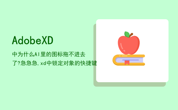 Adobe XD中为什么AI里的图标拖不进去了?急急急,xd中锁定对象的快捷键