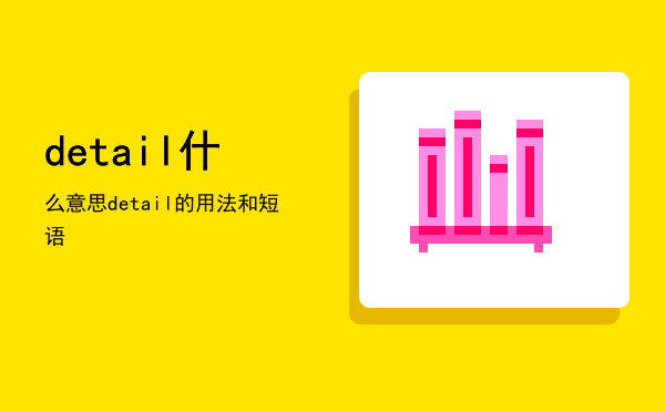 detail什么意思「detail的用法和短语」