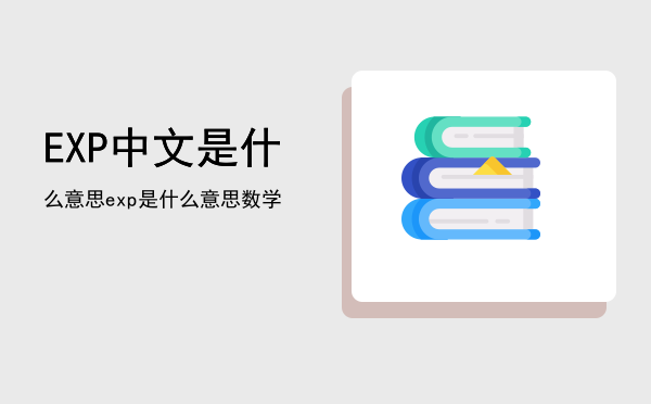 EXP中文是什么意思（exp是什么意思数学）