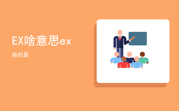 EX啥意思（ex指的是）