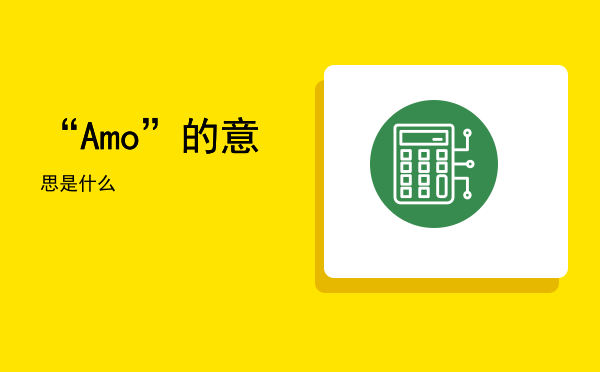 “Amo”的意思是什么