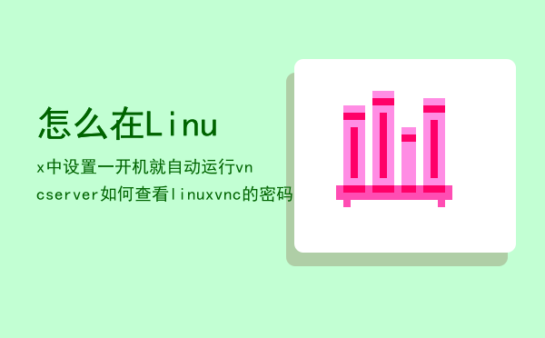 怎么在Linux中设置一开机就自动运行vncserver，如何查看linux vnc的密码