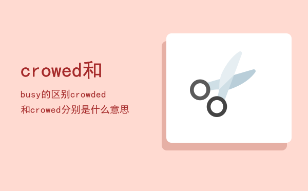 crowed和busy的区别「crowded和crowed分别是什么意思」