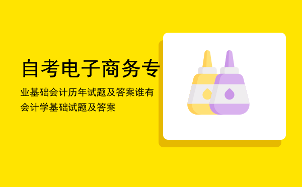 自考电子商务专业基础会计历年试题及答案（谁有会计学基础试题及答案）