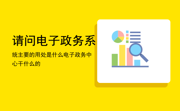 请问电子政务系统主要的用处是什么，电子政务中心干什么的