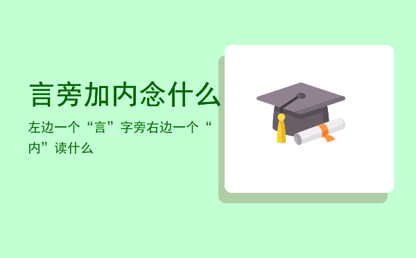 言旁加内念什么（左边一个“言”字旁右边一个“内”读什么）