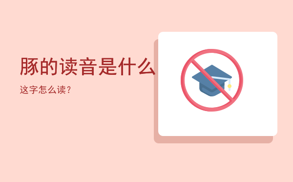 豚的读音是什么「这字怎么读？」